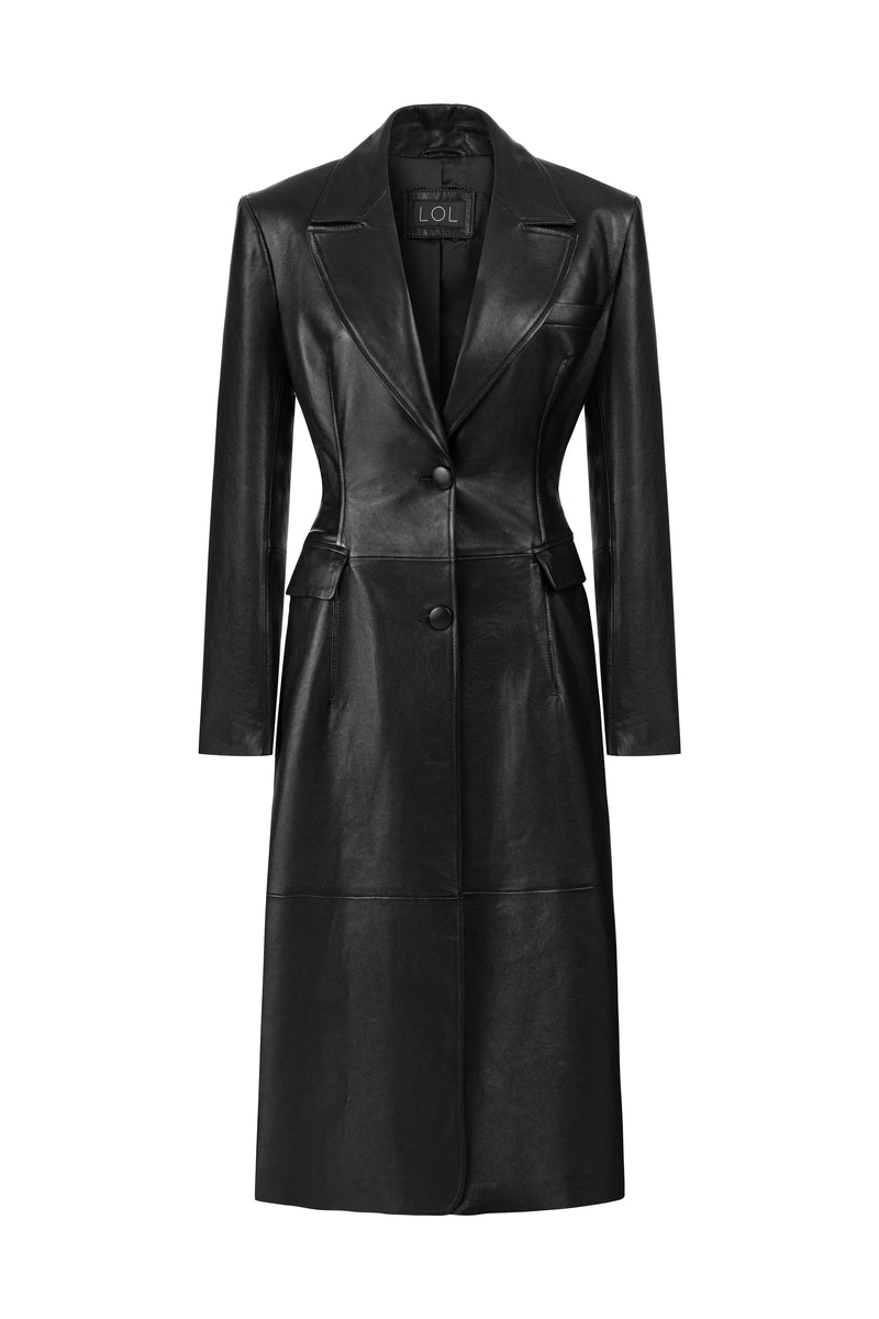 Gaia Leather Trenchcoat