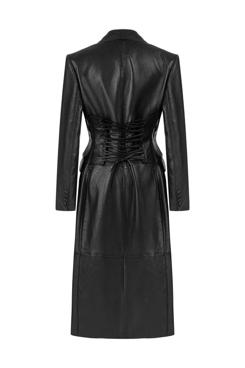 Gaia Leather Trenchcoat