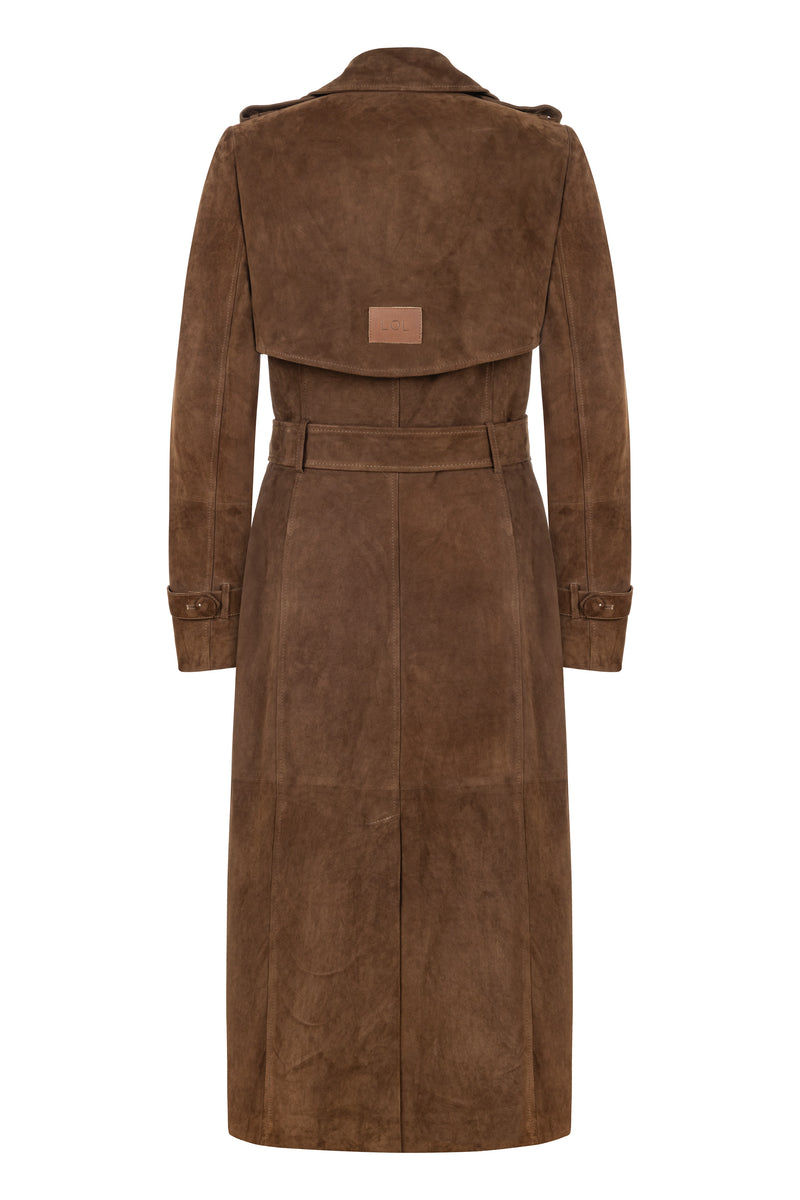 Penelope Suede Trenchcoat