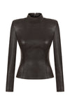 Adrienne Leather Top