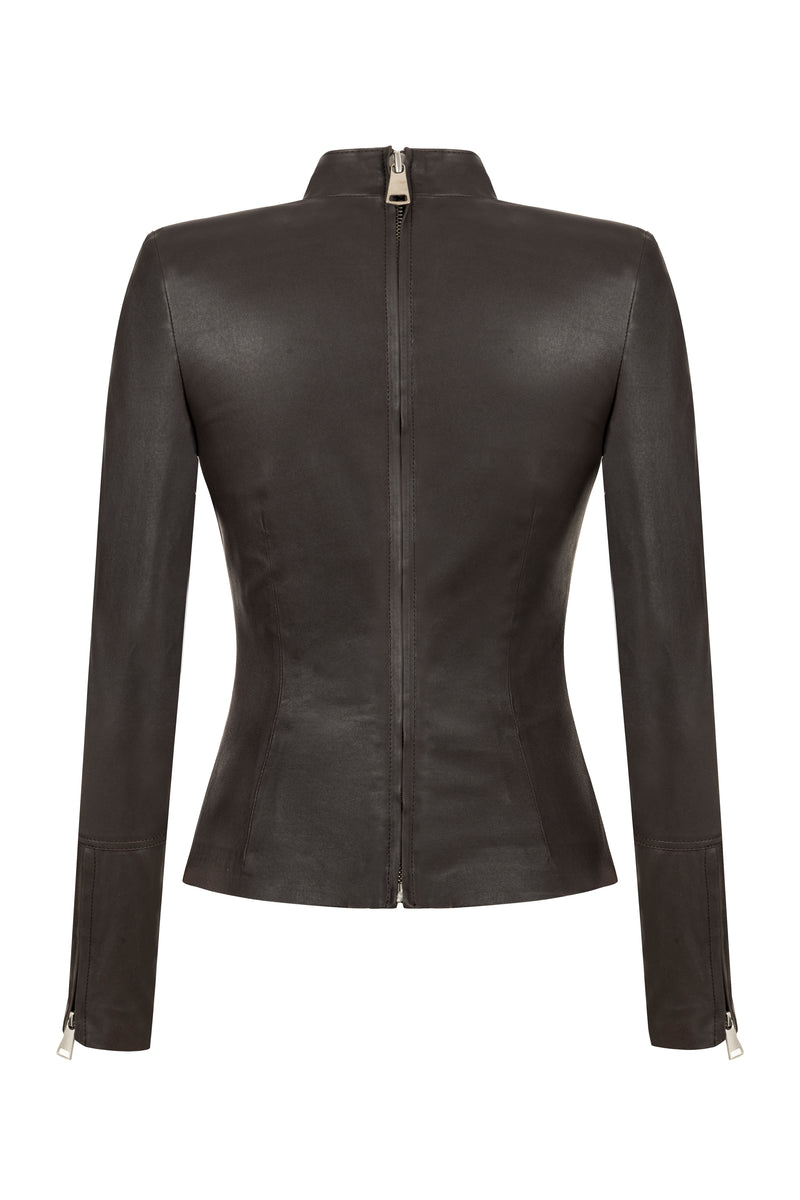 Adrienne Leather Top