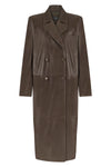 Elodie Leather Trenchcoat