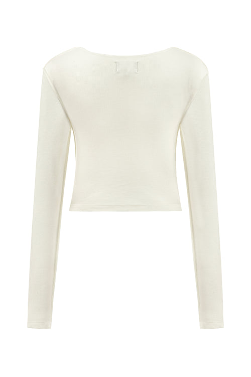 Rose Ribbed Top