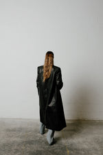 Elodie Croc Effect Leather Trenchcoat