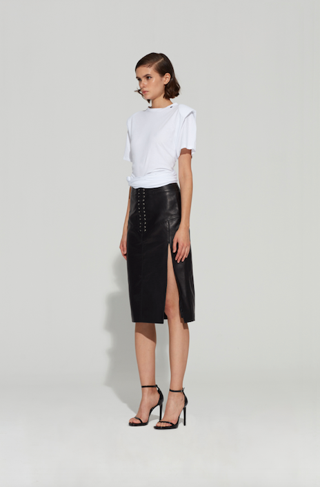Claudia Leather Skirt