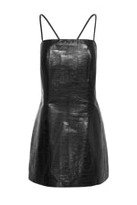 Rianne Croc Effect Leather Dress